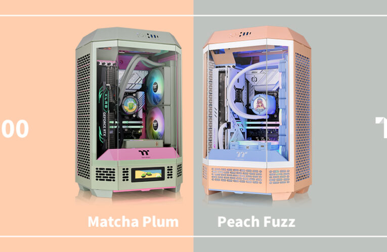 A THERMALTAKE BEMUTATJA A THE TOWER 300 SOROZATÚ GÉPHÁZAT ÚJ MATCHA PLUM ÉS PEACH FUZZ SZÍNEKBEN
